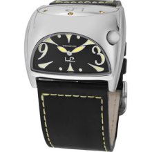 Lp Italy Unique Swiss Stratosphere Quartz Yellow And Black Dial Watch
