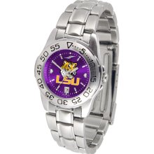 Lsu Louisiana Tigers Anochrome Watch Mens Ladies Steel Band Lsu Louisiana Tigers Anochrome Watch Mens Ladies Steel Band