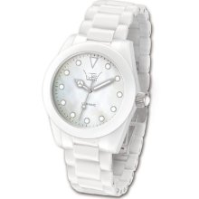 Ltd Ladies White Ceramic Watch 020624 With A Ceramic Bracelet Limited Edition