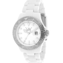 Ltd Watch Unisex Limited Edition White Plastic Watch Ltd 0207D With White Bracelet And Dial With Stainless Steel Bezel