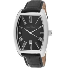 Lucien Piccard Watch 10029-01 Men's Grivola Ortlet Black Dial Black Genuine