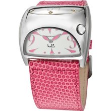 Lucien Piccard Watches Women's Junior Stratosphere White Dial Pink Tex