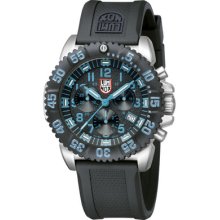 Luminox Colormark Chronograph Blue Accents Black Dial Men's Watch A3183
