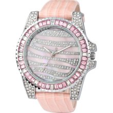 Luxury Diamond Dial Leather Band Ladies Watches Fashion Design Hour 71069