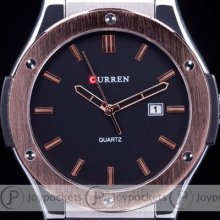 Luxury Fashion Sport Men Boy Wrist Watch Quartz Analog Date Black Rubber Clocks