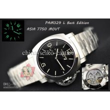Luxury Luminor 1950 Gmt Pam329 Pam 329 L Asia 7750 Automatic Mens Wa