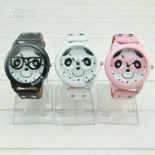 Luxury Women Watches New Cute Bolun Glasses Panda Bear Classic Candy