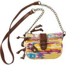 Mad Love Aztec Print Crossbody Handbag - Multicolor