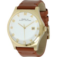 Marc-jacobs Henry Mbm1213 | Brown Leather Strap | Date | 43mm | 50m |
