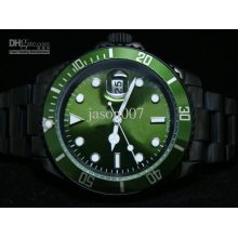 Men Mechanical Watches Automatic Submariner 50th Anniversary Green D