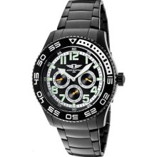 Men's Black Dial Black Ion Plated Stainless Steel ...