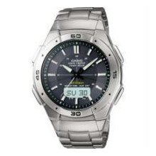 Mens Casio Watch Waveceptor Analog/digital Solar Alarms Rated 100m