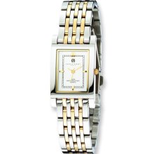 Mens Charles Hubert 2-tone IP-plated Stnless Steel 24x29mm Watch