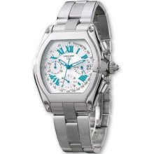 Mens Charles Hubert Stnlss Stl Wht 40x38mm Dial Chronograph Watch Xwa1791