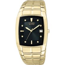 Mens Citizen Eco Drive Dress Collection Watch in Gold Tone Stainl ...