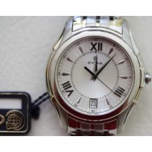 Men's Cyma Stainless Steel Silver Dial Watch