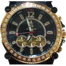 Mens Diamond Richard & Co Watch Round Cut H Color RC-3017 1.00ct