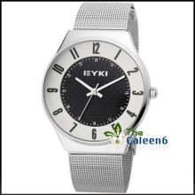 Men's Eyki Stainless Steel Fashion Woman Couple Wrist Watch 8503 Within Box