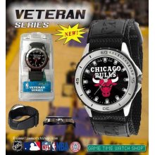 Mens Game Time Team Logo Sports Watch Veteran Series Black Velcro all NBA Teams