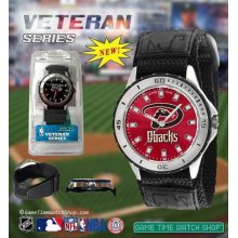 Mens Game Time Team Logo Sports Watch Veteran Series Black Velcro all MLB Teams