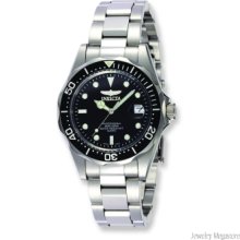 Men's Invicta Pro Diver Quartz Black Dial Watch