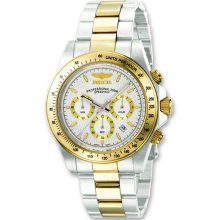 Mens Invicta Speedway Chrono Silver-tone Dial Watch