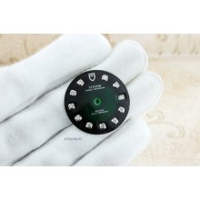 Mens Ss Rolex Tudor Vignette Green Diamond Dial Will Fit 2824 Caliber