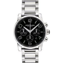 MEN'S STARWALKER AUTO CHRONO GENTS BLK SS WATCH 9668