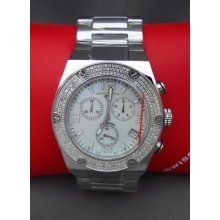 Men's Swiss Legend 1.0ct Diamond Throttle Mop Chronograph Watch Sl-20151-22