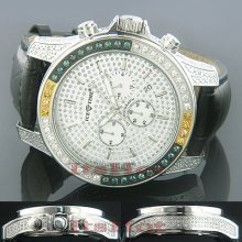 Mens Wristwatches Ice Time Iceberg Diamond Watch 2.5ct