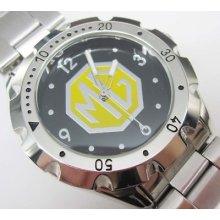 Mg Rover Motorcycle Stainless Wrist Watch Black