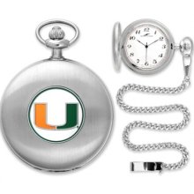 Miami Hurricanes Gold Or Silver Mens Pocket Watch