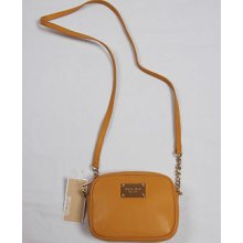 Michael Kors Jet Set Leather Crossbody Marigold