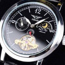 Minoir Black Dial,automatic Movement Watch. And Boxed.