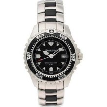 Momentum Stainless Steel Band 1M-DV00B0 Men's 1M-DV00B0 M1 Black Dial Stainless-Steel Bracelet Watch
