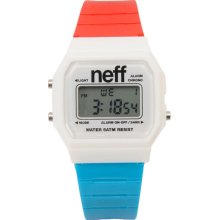 Neff Flava Red, White & Blue Digital Watch
