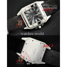 New Kdy Black Dial Roman Scale Automatic Square Santos Men's Sport W