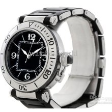 New Kdy Pasha Seatimer Mens Watch W31077u2 Black Rubber Strap Automa