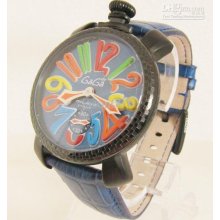 New Luxury Lady Gaga Milano Automatic Dive Quality Leather Blue Band