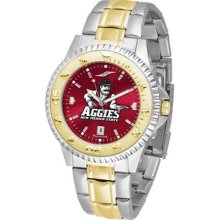 New Mexico State Aggies NMSU Mens Two-Tone Anochrome Watch