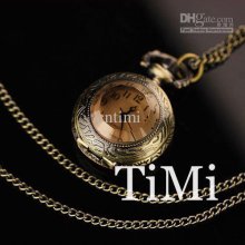 New Necklace See-through Diamond Ladies Pocket Watch For Lady Style