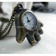 New Quartz Antique Bronze Elegant Nice Hand Pocket Watch Necklace Ch