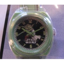 New, Star Wars Yoda Watch The Clone Wars Cool 3d Dial Water Resistant Gift