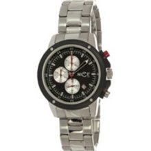 Nice - Enzo Chrono Bracciale (Men's) - Stainless Steel/Black N103106