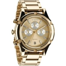 Nixon Women's Camden Chrono Watch Champagne Gold / Silver