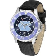 North Carolina Tarheels UNC Men's Leather Wristwatch
