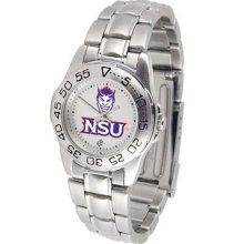 Northwestern State University Ladies Stainless Steel Wristwatch