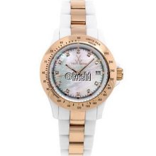 Nwt Toywatch 'Heavy Metal Plasteramic' Gold/Pearl/White Women's Watch Metal