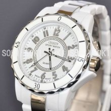 Ohsen Colors Led Flash White Analog Quartz Womens Party Wrist Band Watch L53