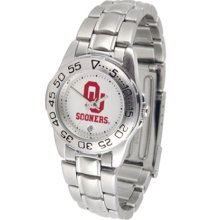 Oklahoma Sooners Gameday Sport Ladies' Watch with a Metal Band
